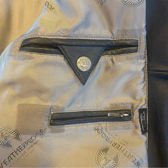 Vintage Men’s “Weatherproof” Leather Bomber Jacket - Picture 10 of 14